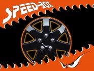 Wheel Cover Set Michigan 14" Black / Red Rim