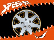 Wheel Cover Set Michigan 15" White / Black